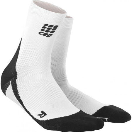 Sosete - CEP SOSETE SCURTE COMPRESIE WHITE/BLACK, M