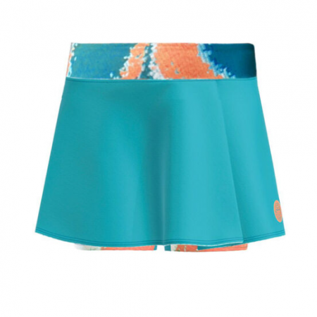 Tenis de camp - Fusta Bidi Badu Copii Melbourne 2025 Printed Wavy Petrol/Portocaliu
