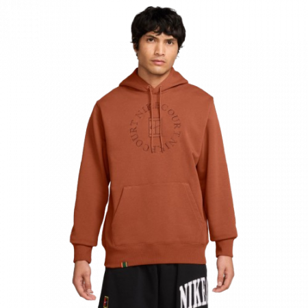 Tenis de camp - Hanorac Tenis Nike Barbati Dri-FIT Heritage Dark Russet/Cinnamon