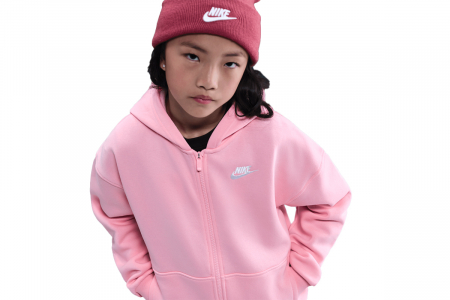 Tenis de camp - Hanorac Tenis Nike Copii Sportswear Club Full-Zip Fuchsia