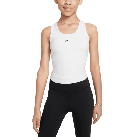Tricouri Padel - Maiou Nike Copii One Fitted White/Black