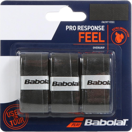 Tenis de camp - OVERGRIP BABOLAT PRO RESPONSE X 3 Black