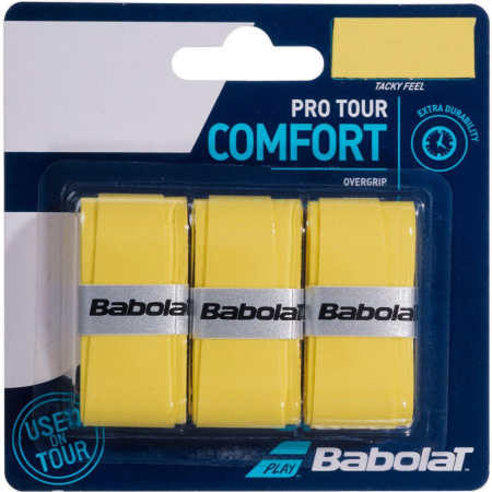 Tenis de camp - Overgrip Babolat Pro Tour x3 Yellow