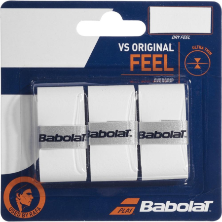 Tenis de camp - OVERGRIP BABOLAT VS ORIGINAL X3 WHITE