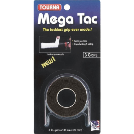 Tenis de camp - Overgrip Tourna Mega Tac Black