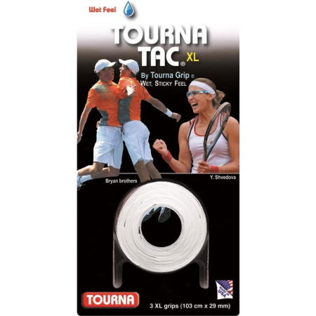 Gripuri & overgripuri - Overgrip Tourna Tac White