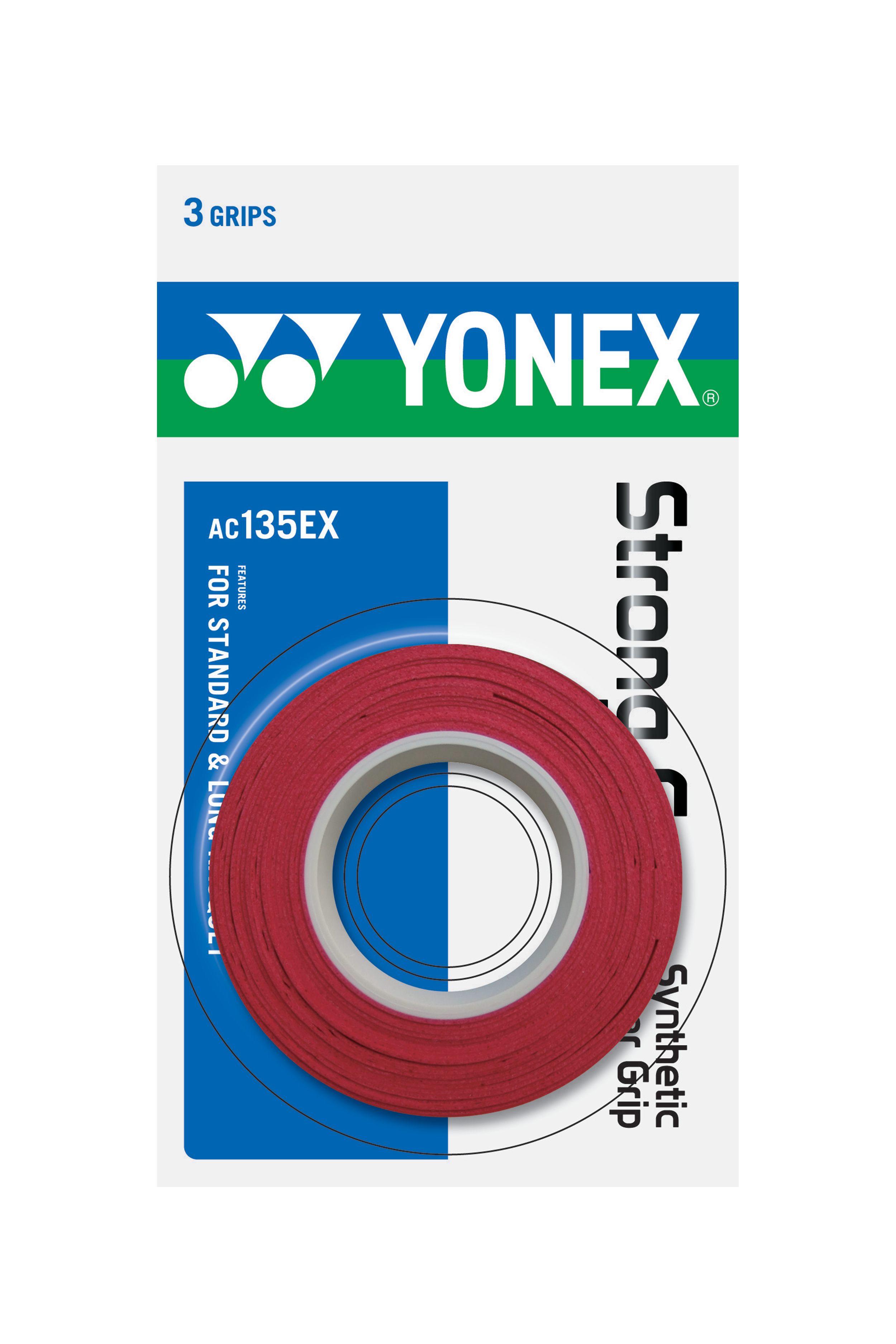 Tenis de camp - Overgrip Yonex X Strong Grap Wine Red
