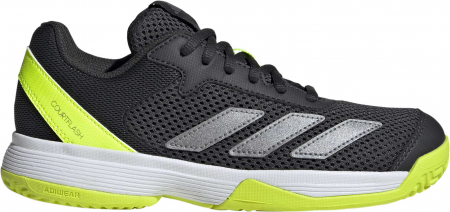 Tenis de camp - Pantofi Tenis Adidas Courtflash K Carbon Lime