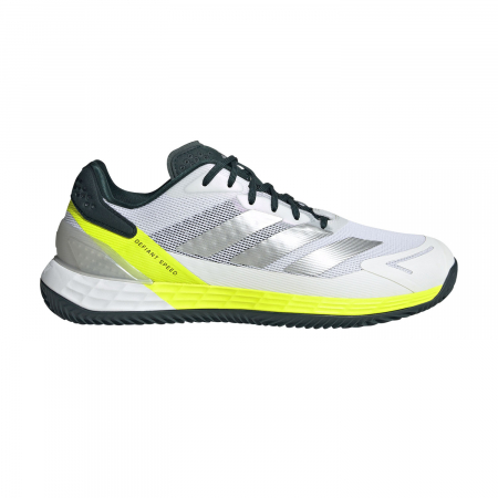 Tenis de camp - Pantofi Tenis Adidas Defiant Speed 2 Clay White/Yellow