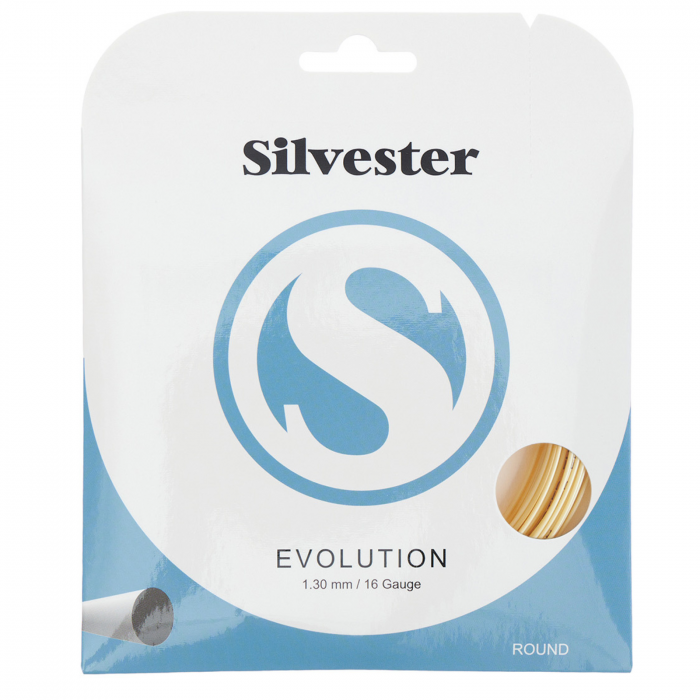Tenis de camp - Racordaj Silvester Evolution 1.30mm 12m Bej