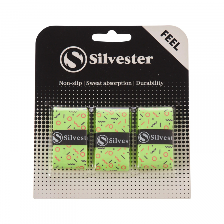 Tenis de camp - Overgrip Silvester Feel 3 Buc Party Time