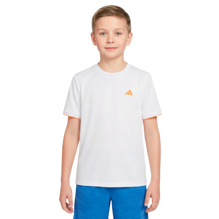 Tricouri Padel - Tricou Adidas Copii Pro Melbourne White Orange