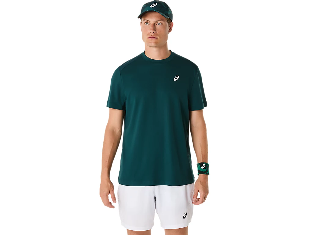 Tenis de camp - Tricou Asics Barbati Saxon Green