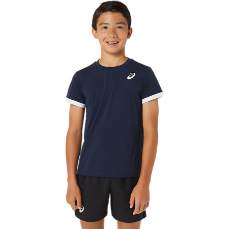 Tricouri Padel - TRICOU ASICS BOYS TENNIS MIDNIGHT WHITE