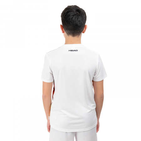 Tenis de camp - TRICOU HEAD JR TOPSPIN Print Vision Orange