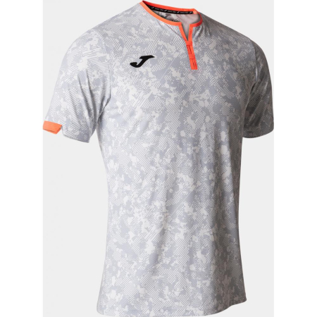 Tenis de camp - TRICOU JOMA CHALLENGE SLEEVE GREY