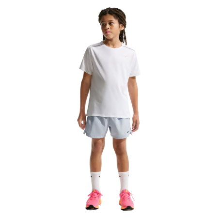 Tricouri Padel - Tricou Nike Copii Miler Dri-FIT White
