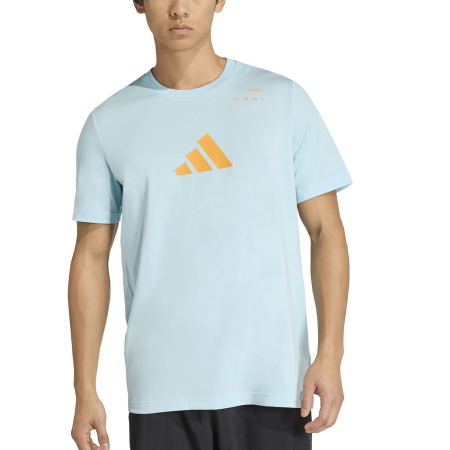 Tricouri Padel - Tricou Padel Adidas Barbati Category Graphic Pro Icey Blue