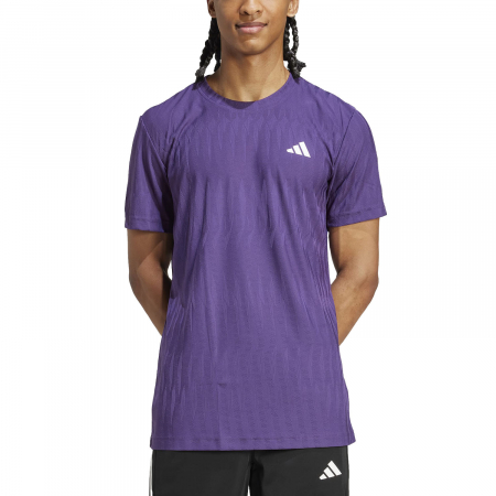 Tenis de camp - Tricou Tenis Adidas Barbati Climacool Airchill FreeLift Violet Pruna