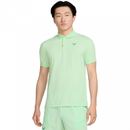 Tenis de camp - Tricou Tenis Nike Barbati Polo Df Rafa Slim Vapor Green