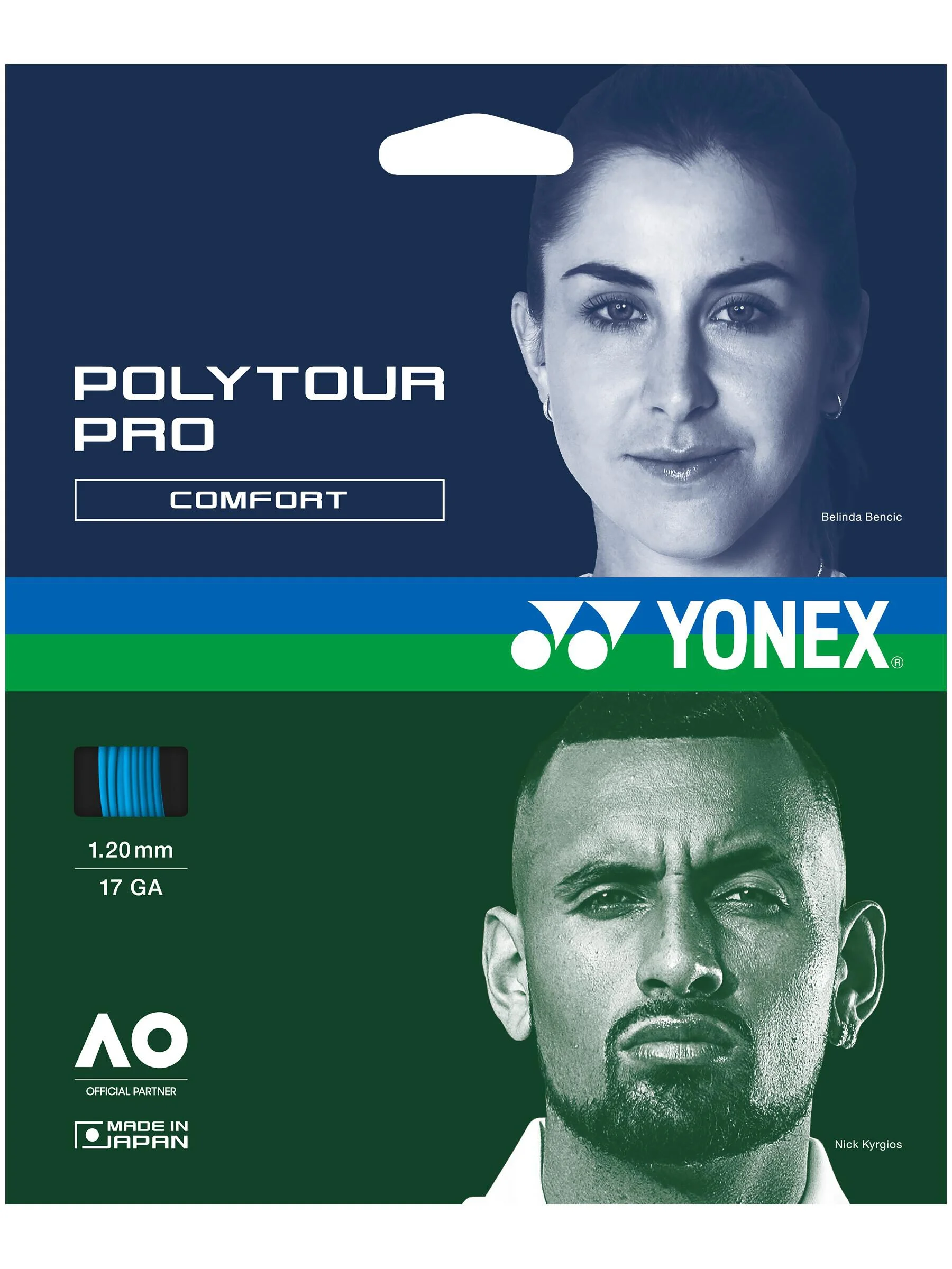 Tenis de camp - Racordaj Yonex Poly Tour Pro 1.20 Blue