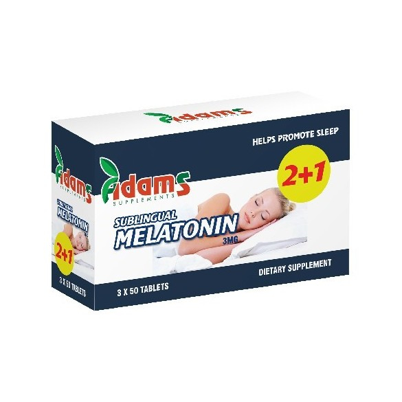 ADAMS MELATONINA 50CP 2+1 GRATIS [1]