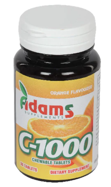 ADAMS  VITAMINA C 1000MG 30CP MASTICABIL [1]