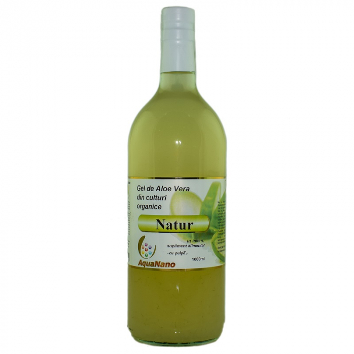 AGHORAS GEL ALOE VERA NATUR CU PULPA 1L [1]