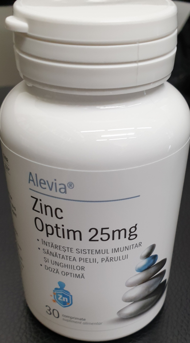 ALEVIA ZINC OPTIM 25 MG 30 CP [1]