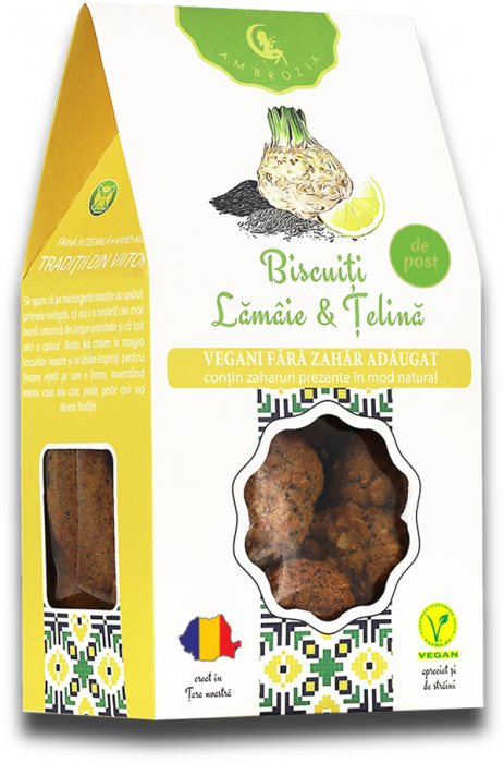 AMBROZIA BISCUITI LAMAIE SI TELINA 130 G [1]