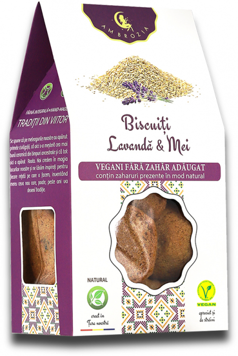 AMBROZIA BISCUITI LAVANDA & MEI 130 G [1]