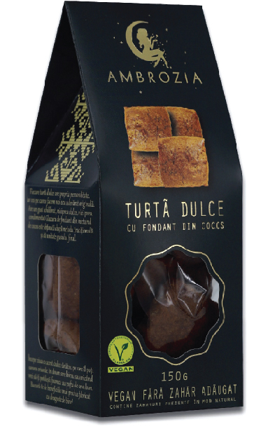 AMBROZIA TURTA DULCE CU FONDANT DIN COCOS 130 G [1]