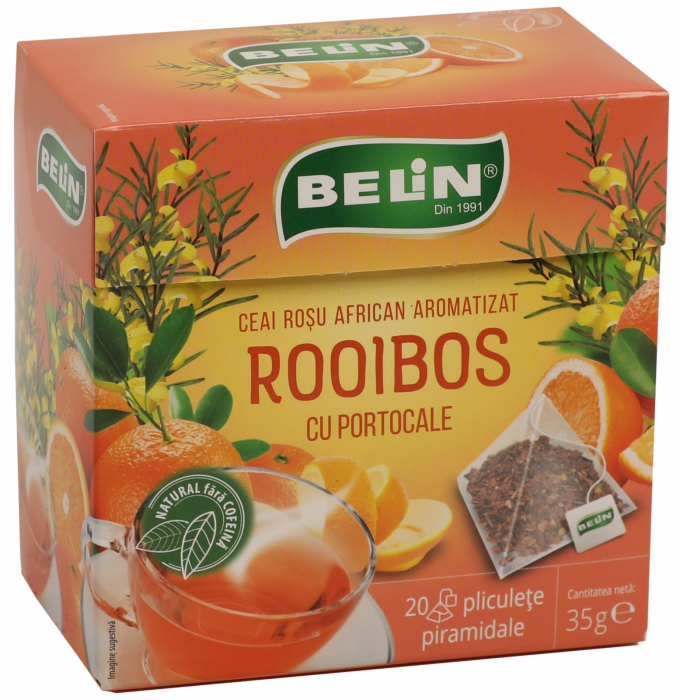 BELIN CEAI ROOIBOS +PORTOCALE 20DZ PIRAMIDALE [1]