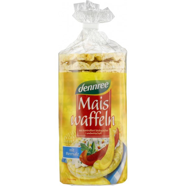 BIOGAMA Vafe din porumb expandat cu sare fara gluten - 120 g [1]