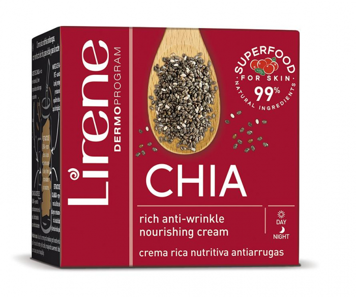 CARESS LIRENE CR NUTRI ZI/NOAPTE CU CHIA 99% NAT 50 ML [1]
