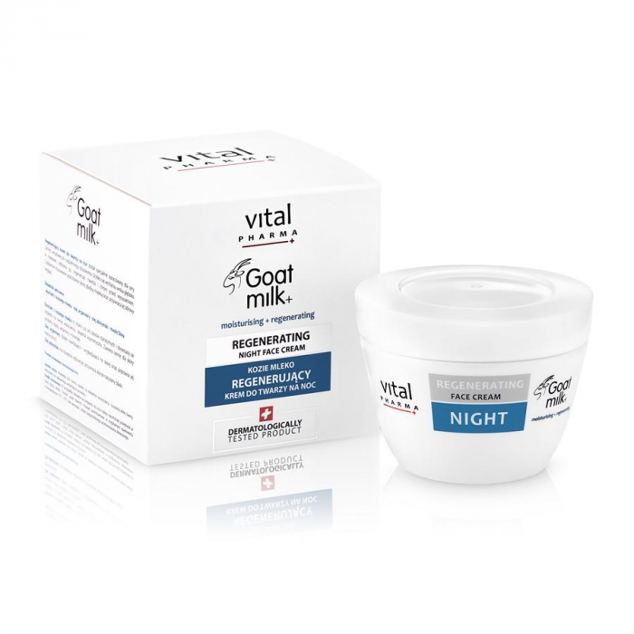 CARESS VITAL PHARMA CREMA REGENERANTA NOAPTE CU LAPTE CAPRA 50ML [1]