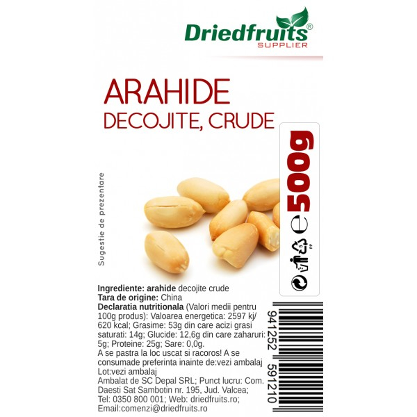 DEP ARAHIDE DECOJITE CU UL COCOS 500G [1]