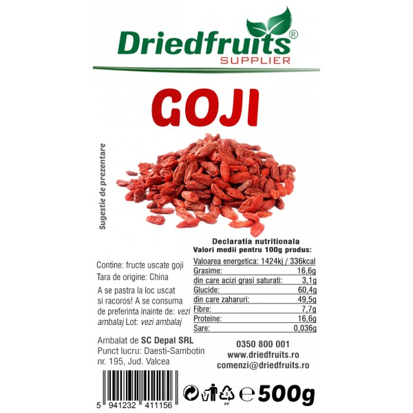 DEP FRUCTE GOJI DESHIDR 500G [1]