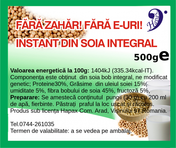 HAPAX LAPTE INSTANT SOIA INTEGRAL 500G [1]