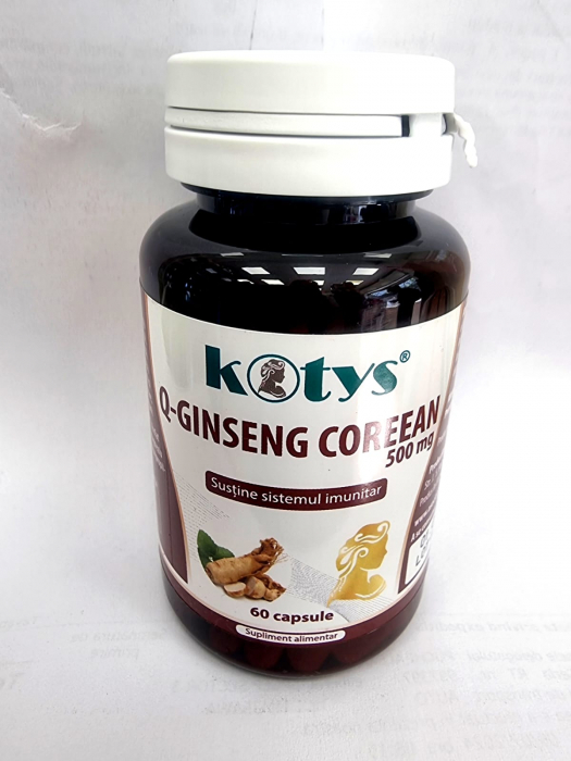 KOTYS GINSENG COREEAN 500 MG 60 CPS [1]