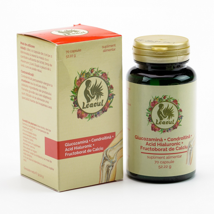 LEACUL GLUCOZAMINA +CONDROITINA +HA +FRUCTOBORAT CA 70CP [1]