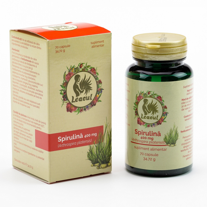 LEACUL SPIRULINA 400MG 70CP [1]