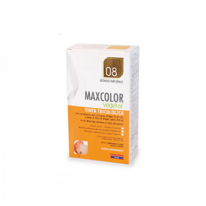 NATURALI Vopsea de Par MaxColor Vegetal 08 BLOND NATURAL [1]