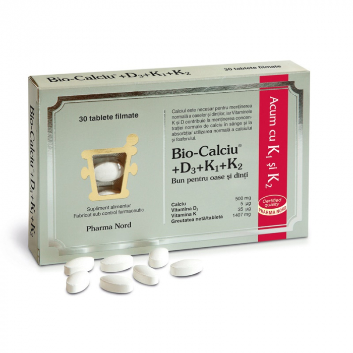 PHARMA NORD BIO CA +D3 +K1 +K2 30CP [1]