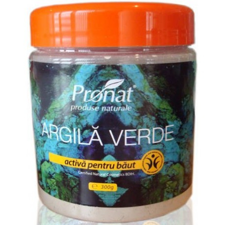 PRONAT ARGILA VERDE ACTIVA VENTILATA PENTRU BAUT 300G [1]