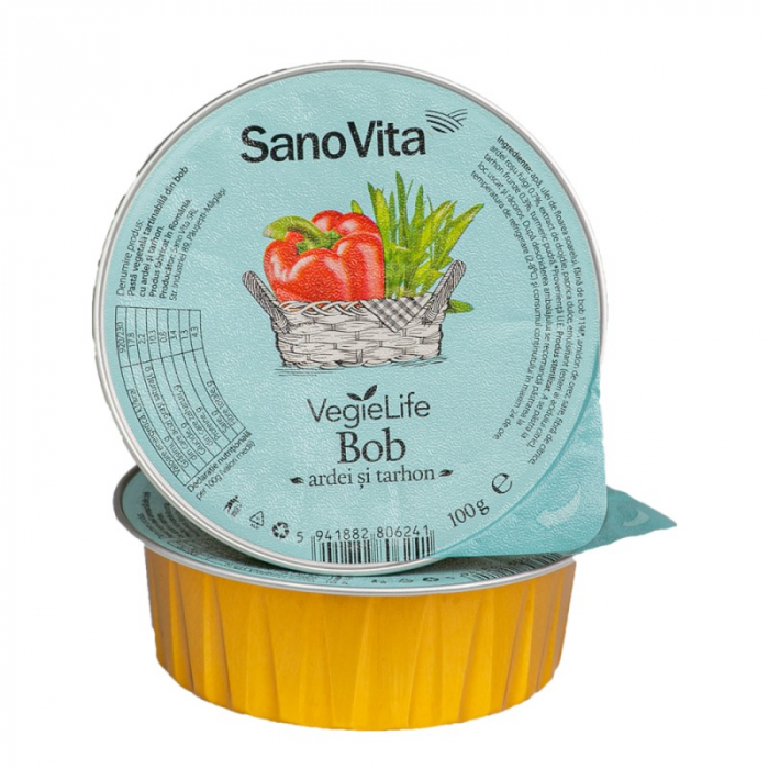 SANO PASTA VEGETALA DIN BOB CU ARDEI SI TARHON 100G [1]