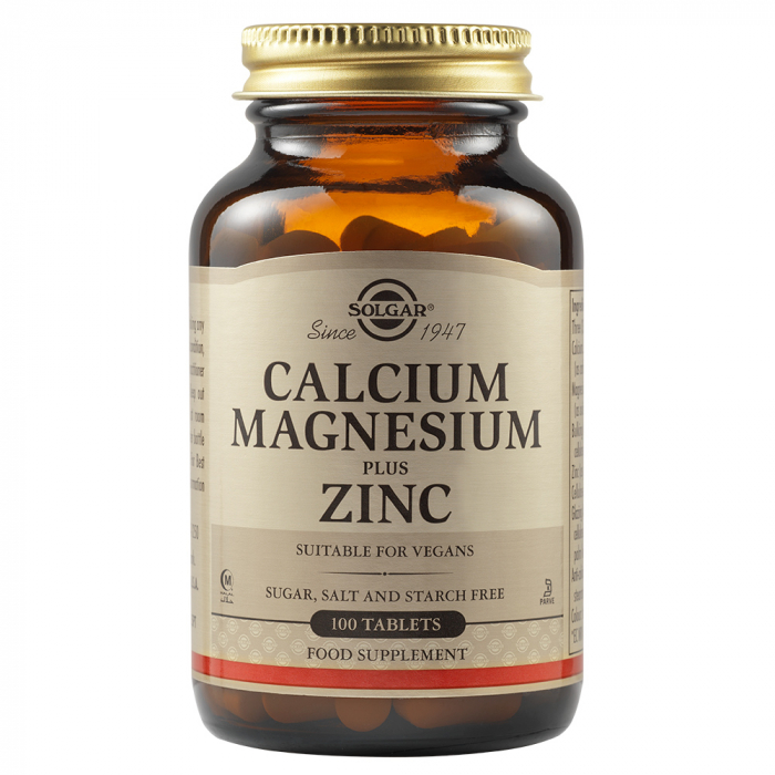 SOLGAR CALCIUM MAGNESIUM +ZN 100TBL [1]