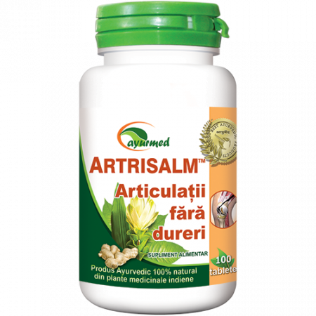 SUPLIMENTE ARTICULATII ANTIINFLAMATOARE - AA ARTRISALM 100TBL