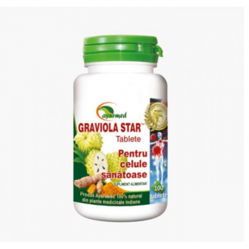SUPLIMENTE ANTIOXIDANȚI-ANTITUMORAL - AA GRAVIOLA STAR 100TBL