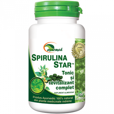 SUPLIMENTE TONICE - AA SPIRULINA STAR 100TBL